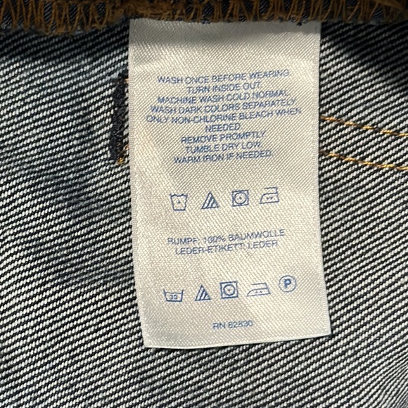 Land's End Mens Traditional Fit Dark Wash Jeans size W33 L33 - Picture 4 of 5